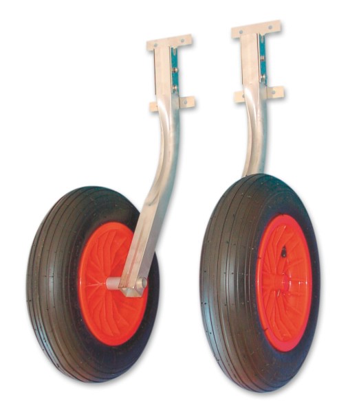 Wheels for inflatable dinghy