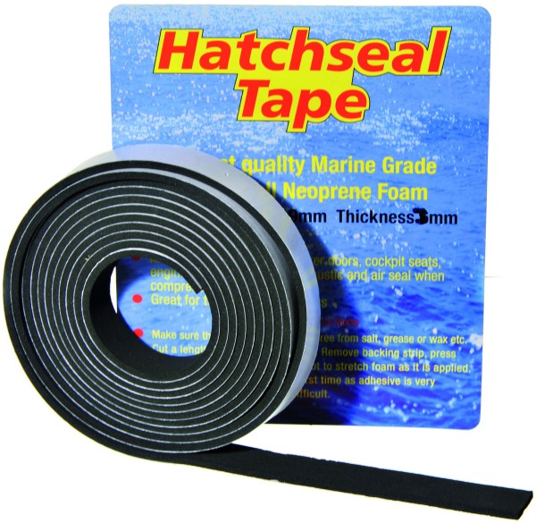 Hatchseal Tape Neoprene Foam 3 m x 19 mm x 3 mm black