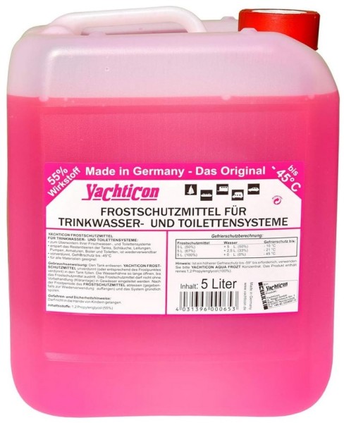 Anti Freeze for drinking water and toilet systems 5 litres