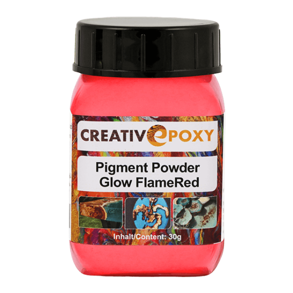 CreativEpoxy Pigment Puder Glow flame-red 30 g