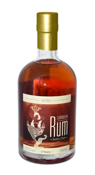 Pure Ocean Burkes Dark Rum 3 Years 37,5% vol. 500 ml
