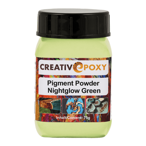 CreativEpoxy Pigment Puder NightGlow grün 75 g