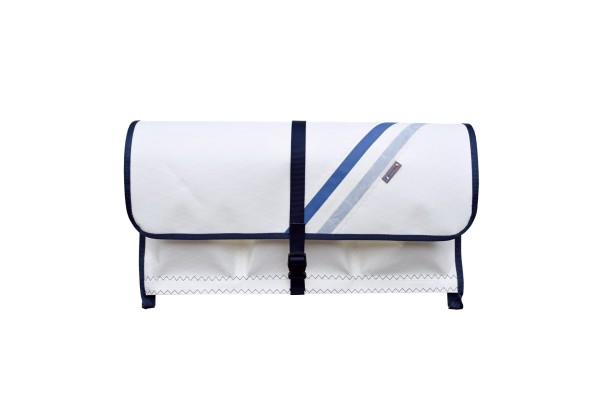 sailcloth railing bag, size 2: 3 compartments