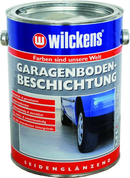 WILKENS Garage Floor Coating silver grey RAL 7001 2500 ml